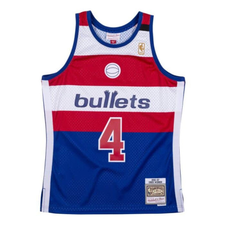 Maillot NBA Chris Webber Washington Bullets 1996-97 Hardwood Classics Mitchell & ness Bleu