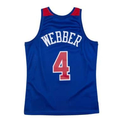 Maillot NBA Chris Webber Washington Bullets 1996-97 Hardwood Classics Mitchell & ness Bleu