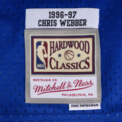 Camiseta NBA Chris Webber Washington Bullets 1996-97 Mitchell & ness NBA swingman Hardwood Classics Azul