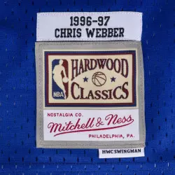 Maillot NBA Chris Webber Washington Bullets 1996-97 Hardwood Classics Mitchell & ness Bleu