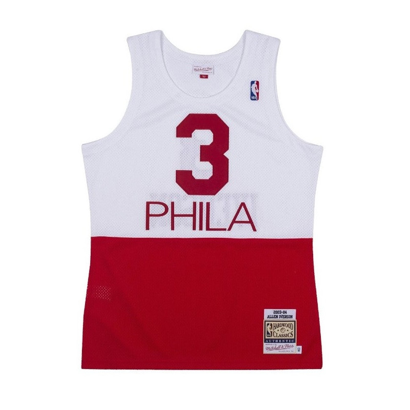 Mitchell & ness NBA Hardwood Classic swingman jersey Allen Iverson Philadelphie Sixers 2003-04 white Mitchell & ness NBA Hardwood Classic swingman jersey Allen Iverson Philadelphie Sixers 2003-04 white