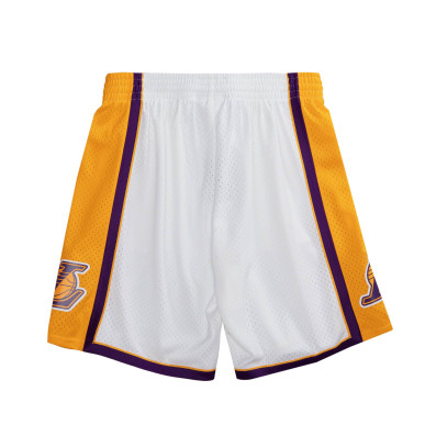 Men's Mitchell & Ness Swingman Short NBA Los Angeles Lakers 2009-10 White