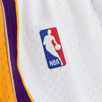 Men's Mitchell & Ness Swingman Short NBA Los Angeles Lakers 2009-10 White