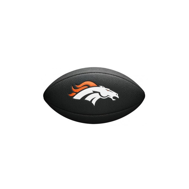 Wilson NFL team logo Mini ball Denver Broncos black