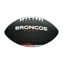Mini Ballon de Football Américain Wilson NFL team logo Denver Broncos Noir