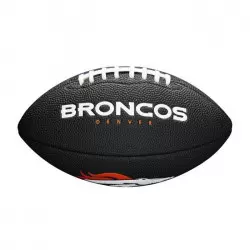 Mini Balon de Futbol Americano NFL Denver Broncos Wilson team logo negro