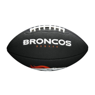 Wilson NFL team logo Mini ball Denver Broncos black