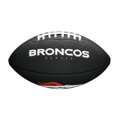 Wilson NFL team logo Mini ball Denver Broncos black