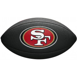 Ballon de Football Américain Wilson NFL team logo San Francisco 49ers Noir