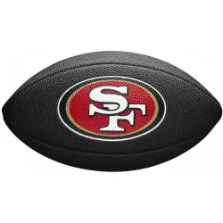 Mini Balon de Futbol Americano NFL San Francisco 49ers Wilson team logo negro