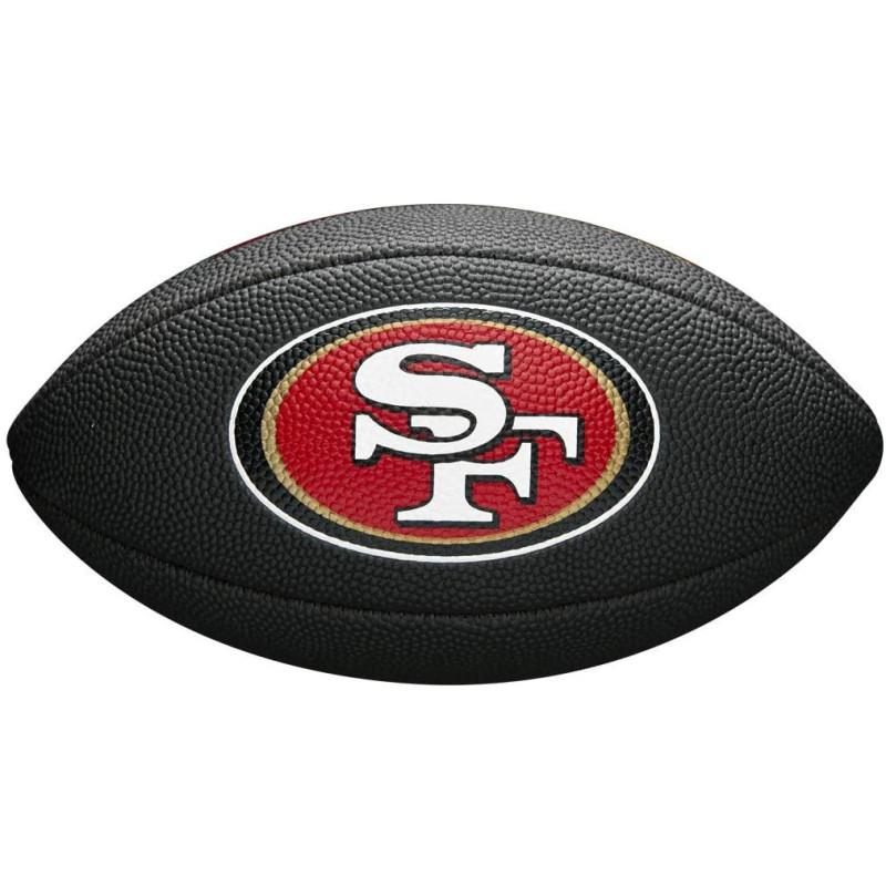 Wilson NFL team logo Mini ball San Francisco 49ers black Wilson NFL team logo Mini ball San Francisco 49ers black