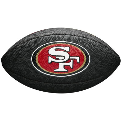 Wilson NFL team logo Mini ball San Francisco 49ers black
