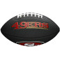 Mini Ballon de Football Américain Wilson NFL team logo San Francisco 49ers Noir