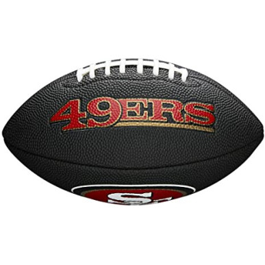 Wilson NFL team logo Mini ball San Francisco 49ers black