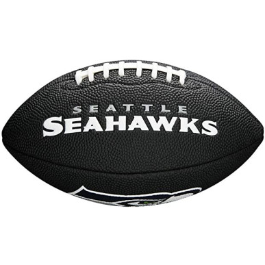 Wilson NFL team logo Mini ball Seattle Seahawks black