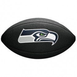 Mini Balon de Futbol Americano NFL Seattle Seahawks Wilson team logo negro