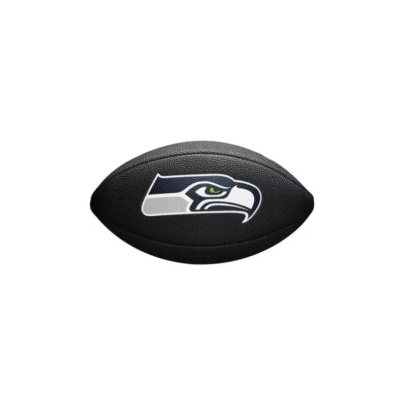Mini Ballon de Football Américain Wilson NFL team logo Seattle Seahawks Noir