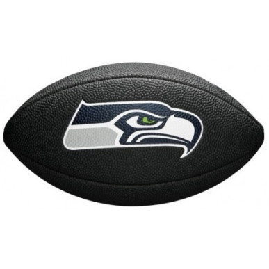 Wilson NFL team logo Mini ball Seattle Seahawks black