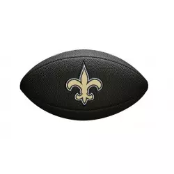 Mini Balon de Futbol Americano NFL New Orleans Saints Wilson team logo negro