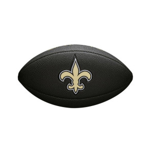Wilson NFL team logo Mini ball New Orleans Saints black