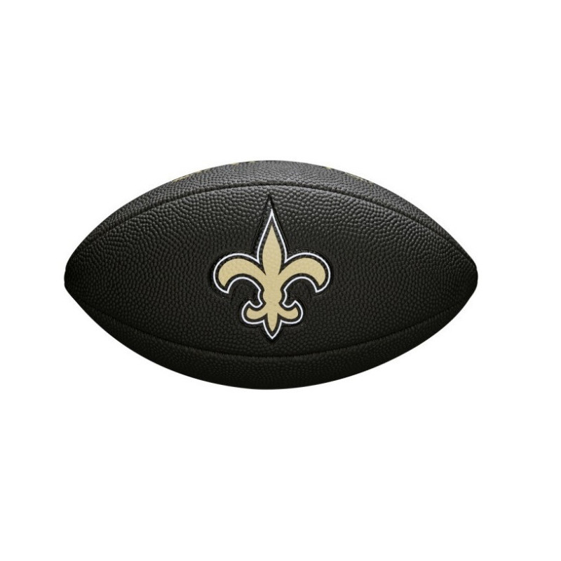 Wilson NFL team logo Mini ball New Orleans Saints black