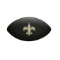 Mini Ballon de Football Américain Wilson NFL team logo New Orleans Saints Noir
