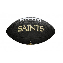Mini Ballon de Football Américain Wilson NFL team logo New Orleans Saints Noir