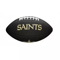 Mini Balon de Futbol Americano NFL New Orleans Saints Wilson team logo negro