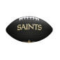 Wilson NFL team logo Mini ball New Orleans Saints black