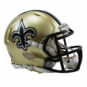 Mini casco NFL New Orleans Saints Riddell Replica