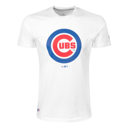 T-Shirt MLB Chicago Cubs New Era Team Logo Blanc pour Homme