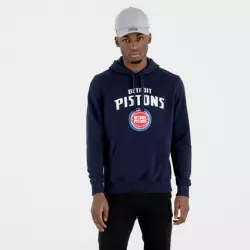 Sweat à Capuche NBA Detroit Pistons New Era Team logo Bleu marine