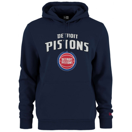 Sweat à Capuche NBA Detroit Pistons New Era Team logo Bleu marine
