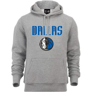 Men's New Era team logo PO Hoody NBA Dallas Mavericks grey
