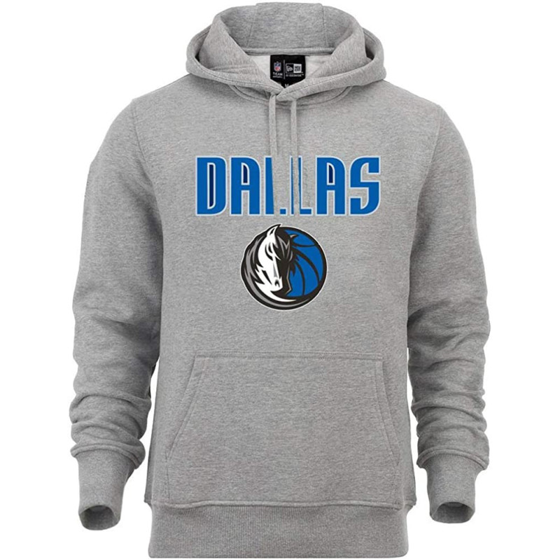Men's New Era team logo PO Hoody NBA Dallas Mavericks grey