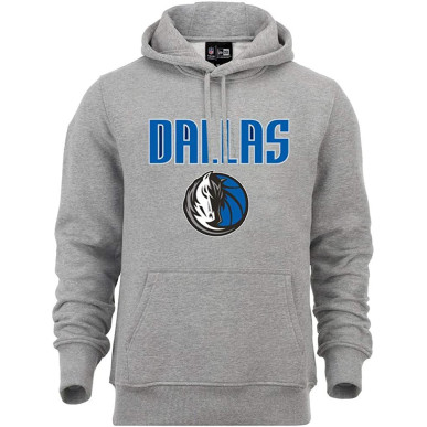 Men's New Era team logo PO Hoody NBA Dallas Mavericks grey