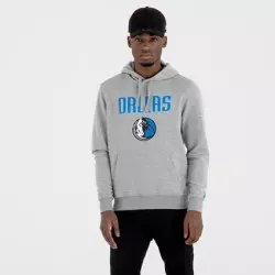 Sweat à Capuche NBA Dallas Mavericks New Era Team logo Gris pour Homme