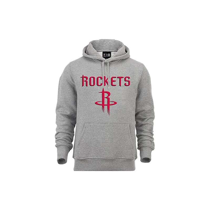Men's New Era team logo PO Hoody NBA Houston Rockets grey