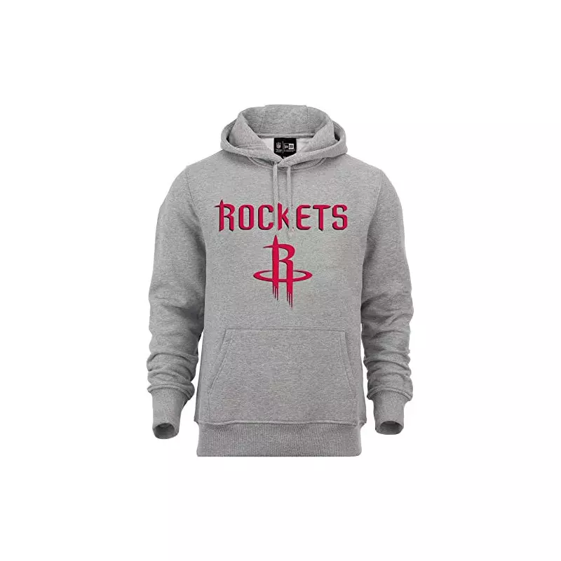 Sweat à Capuche NBA Houston Rockets New Era Team logo Gris