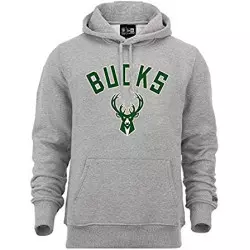 Sudadera NBA Milwaukee Bucks New Era team logo gris