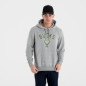 Men's New Era team logo PO Hoody NBA Milwaukee Bucks grey