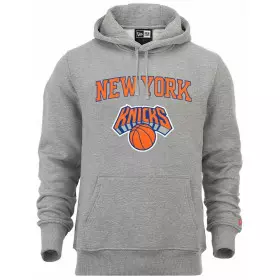 Sweat à Capuche NBA New-York Knicks New Era Team logo Gris