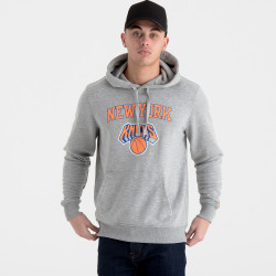 Sweat à Capuche NBA New-York Knicks New Era Team logo Gris