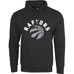 Men's New Era Team logo Hoodie PO NBA Toronto Raptors black