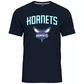 T-shirt NBA Charlotte Hornets New Era Team logo Azul para hombre
