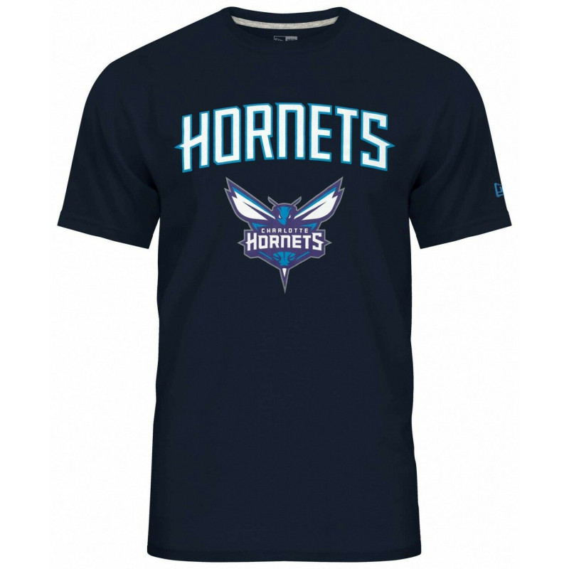 T-Shirt NBA Charlotte Hornets New Era Team logo Bleu marine