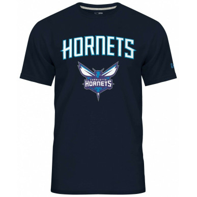 T-shirt NBA Charlotte Hornets New Era Team logo Azul para hombre