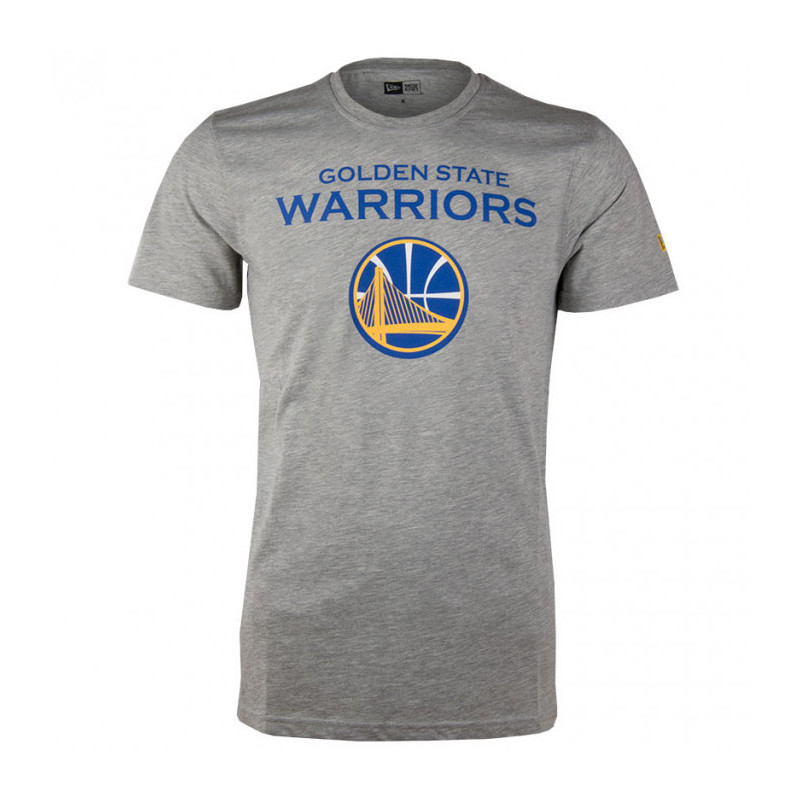 Men's New Era Team logo T-shirt NBA Golden State Warriors Grey Men's New Era Team logo T-shirt NBA Golden State Warriors Grey