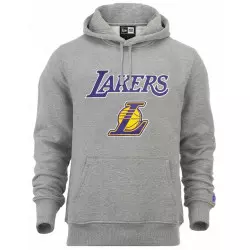 Sweat à Capuche NBA Los Angeles Lakers New Era Team logo Gris pour Homme