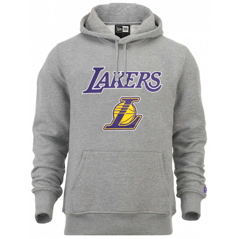 Men's New Era Team logo Hoodie NBA Los Angeles Lakers Grey
